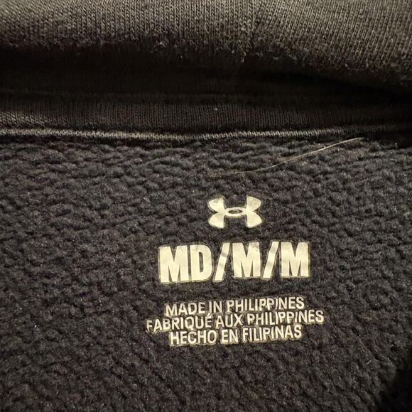 Under Armour Hoodie Mens Medium Pullover Sweatshirt Kangaroo Pocket 1379757 - Picture 2 of 12